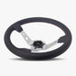 The Daytona | Black Leather | Silver Spoke | Bavarian Stitch