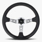 The Daytona | Black Leather | Silver Spoke | White Stitch