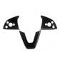 Dry Carbon Fiber Steering Wheel Trim Cover for Model 3 Highland / Model Y Juniper (3 Pieces)