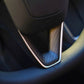 Dry Carbon Fiber Steering Wheel Trim Cover for Model 3 Highland / Model Y Juniper (3 Pieces)