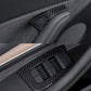 Dry Carbon Fiber Window & Door Switch Covers for Model Y / Model 3（Left Hand Drive）