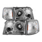 SPYDER Xtune Ford Ranger 93-97 Projector Headlights w/ Corner Lights Chrome PRO-JH-FR93-SET-C 9029394