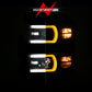 ANZO 14-15 Chevy Silverado 1500 Black Dual Switchback+Sequential LED Tube Sq. Projector Headlights 111617