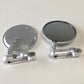 CRG Constructors CRG Hindsight Folding 3 in. Round Bar-End Mirror Left - Silver HSLS-201-L