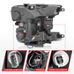 Anzo 18-20 Ford F-150 Full Led Projector Smoke Bar Style Headlights Black Amber 111520