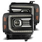 AlphaRex 14-18 GMC Sierra LUXX LED Proj Headlights Plank Style Black w/Activ Light/Seq Signal/DRL 880615 *Discontinued