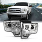 Anzo 2009-2014 Ford F-150 Projector Headlights w/ U-Bar Chrome