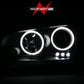 Anzo 2006-2010 Dodge Charger Projector Headlights w/ Halo Chrome (CCFL)