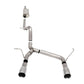 Corsa 07-18 Jeep Wrangler JKU 3.6L Sport 2.75in Cat-Back Exhaust w/ Single 4in Tips 21122