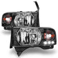 Anzo 1994-2001 Dodge Ram Crystal Headlights Black w/ LED