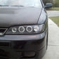 Spyder Honda Accord 98-02 1PC Projector Headlights LED Halo Amber Reflctr Blk PRO-YD-HA98-AM-BK 5010728