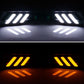 2016-2018Â Honda Civic LED Amber & White Fog light Bezels Cover 2DR 4DR