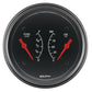 AutoMeter Gauge Dual Fuel & Oilp 3-3/8in. 0 Ohm(e) to 90 Ohm(f)& 100PSI Elec Designer Black 1434