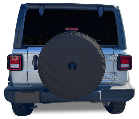 Covercraft Heavy Duty Spare Tire Cover w/ Back Up Camera Opening - XXLG ST1105BK