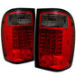 Spyder Ford Ranger 01-05 LED Tail Lights Red Smoke ALT-YD-FR98-LED-RS 5003867