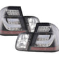E46 Sedan LED Bar Black Tail Lights (02-05)