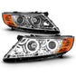 Anzo 2011-2013 Kia Optima Projector Headlights w/ Halo Chrome (CCFL)