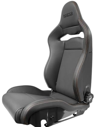 Sparco Seat SPX Leather/Alcantara Black - Left