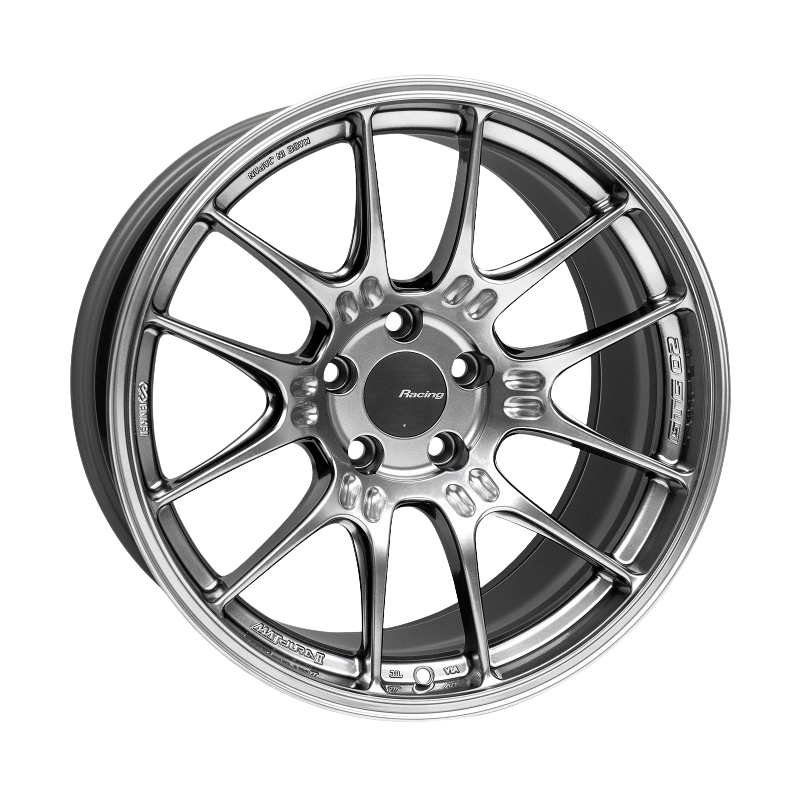 Enkei GTC02 18x9.5 5x114.3 15mm Offset 75mm Bore Hyper Silver Wheel