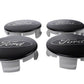 Ford Racing Ford Car Black & Chrome Wheel Center Cap Kit - Satin M-1096K-BCS