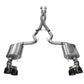 Corsa Performance 15-16 Ford Mustang GT 5.0 3in Cat Back Exhaust Black Quad Tips (Sport)