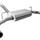 Corsa 18+ Jeep Wrangler JL 2.5in Dual Rear Exit Polished Tips Touring Axle-Back Exhaust 21016