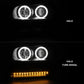 Anzo 2002-2009 Chevrolet Trailblazer Projector Headlights w/ Halo Black