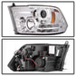 Spyder Dodge Ram 09-12 Projector Headlights Light Bar DRL Chrome PRO-YD-DR09-LBDRL-C 5080998