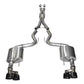 Corsa Performance Cat Back Exhaust Polish Quad Tips for 15-16 Ford Mustang GT 5.0 3in