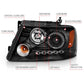Anzo 2004-2008 Ford F-150 Projector Headlights w/ Halo and LED Black G2