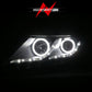 Anzo 2011-2013 Kia Optima Projector Headlights w/ Halo Black (CCFL)