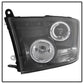 Spyder Dodge Ram 1500 09-14 10-14 Projector Headlights Halogen- LED Halo LED - Blk PRO-YD-DR09-HL-BK 5010032