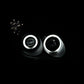 Anzo 2002-2003 Lexus Es300 Projector Headlights w/ Halo Black