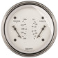 AutoMeter Gauge Dual Wtmp & Volt 3-3/8in. 250 Deg. F & 18V Elec Old Tyme White 1630