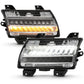 ANZO 18-19 Jeep Wrangler JL Halogen Chrome Clear w/ Sequential Signal 511083