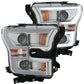 Anzo 2015-2016 Ford F-150 Projector Headlights w/ Plank Style Design Chrome