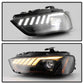 Spyder 13-16 Audi A4/S4 Halogen Model Only High-Power LED Headlights - Black PRO-YD-AA413HALAP-BK 5088345