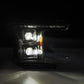 AlphaRex 18-20 Ford F-150 (Req. Conv F150 w/LED) LUXX LED Proj HL Alpha-Blk w/Actv Lt Seq Sig SB DRL 880251 *Discontinued