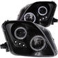 Anzo 1997-2001 Honda Prelude Projector Headlights w/ Halo Black w/ LED