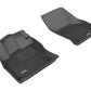 3D MAXpider 2015-2020 Audi A3/A3 Sportback E-Tron/RS3/S3 Kagu 1st Row Floormat - Black L1AD03311509