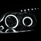 Anzo 2006-2008 Toyota Rav4 Projector Headlights w/ Halo Black