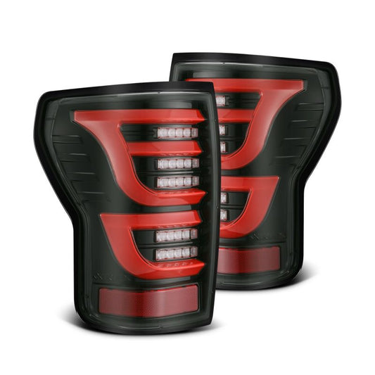 AlphaRex 07-13 Toyota Tundra LUXX-Series LED Tail Lights Black-Red 670050 *Discontinued