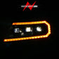 ANZO 15-22 Chevy Colorado Full LED Headlights w/ Initiation (Amber DRL) - Black 111641