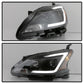 SPYDER xTune 13-15 Nissan Sentra DRL LED Light Bar Proj Halogen Headlights - Blk Smoke (PRO-JH-NS13-LB-BSM) 9042973