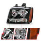 Anzo Chevy Tahoe /Suburban 07-14 Crystal Headlight Black