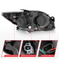 Anzo 2005-2010 Scion Tc Projector Headlights w/ Halo Black (CCFL)