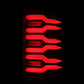 AlphaRex 07-14 Chevrolet Silverado 1500/2500HD/3500HD Luxx-Series LED Tail Lights Black/Red 620000 *Discontinued