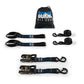 Borne Off-Road Heavy-Duty Ratchet Tie-Down Kit (2-Pack) - Black BNRTC-TDHD-2BK