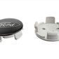 Ford Racing Car Black and Chrome Wheel Cap M-1096K-BCC
