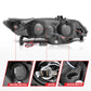 Anzo 2006-2011 Honda Civic Projector Headlights w/ Halo Black (CCFL)